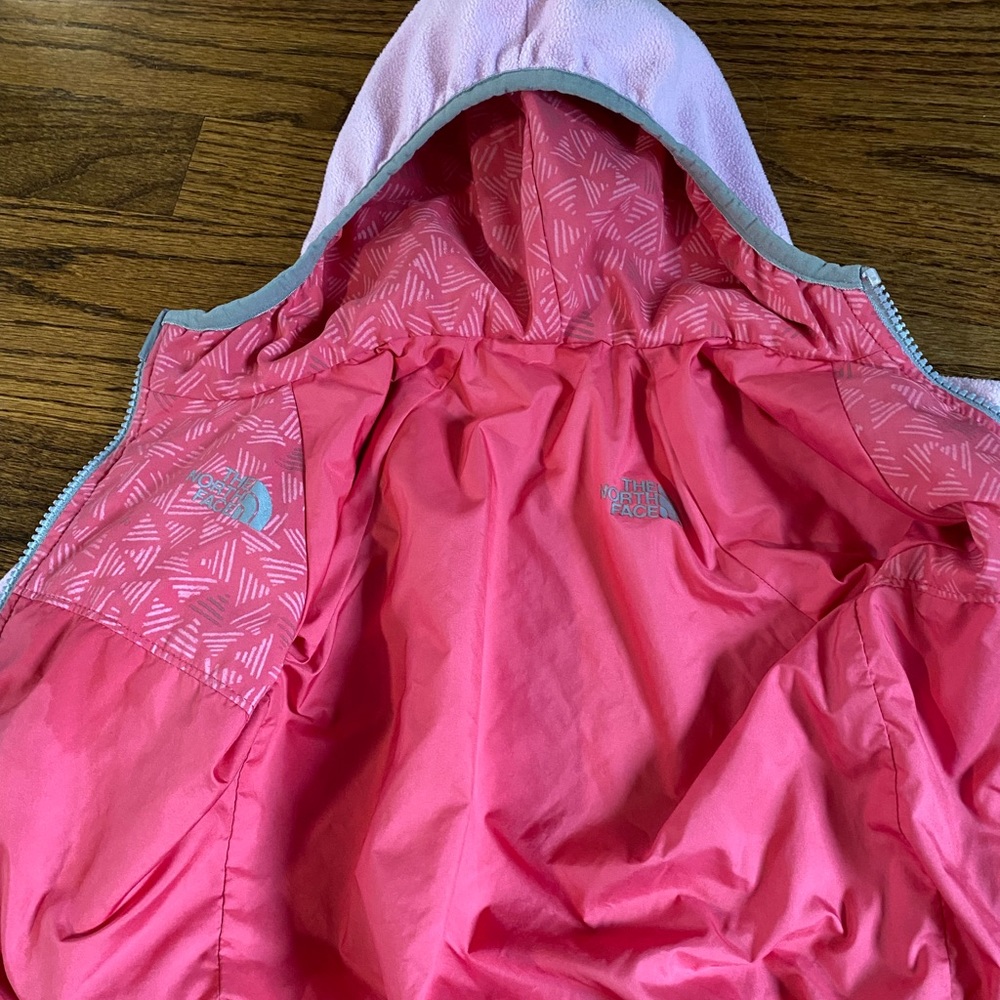 North Face reversible fleece lined jacket